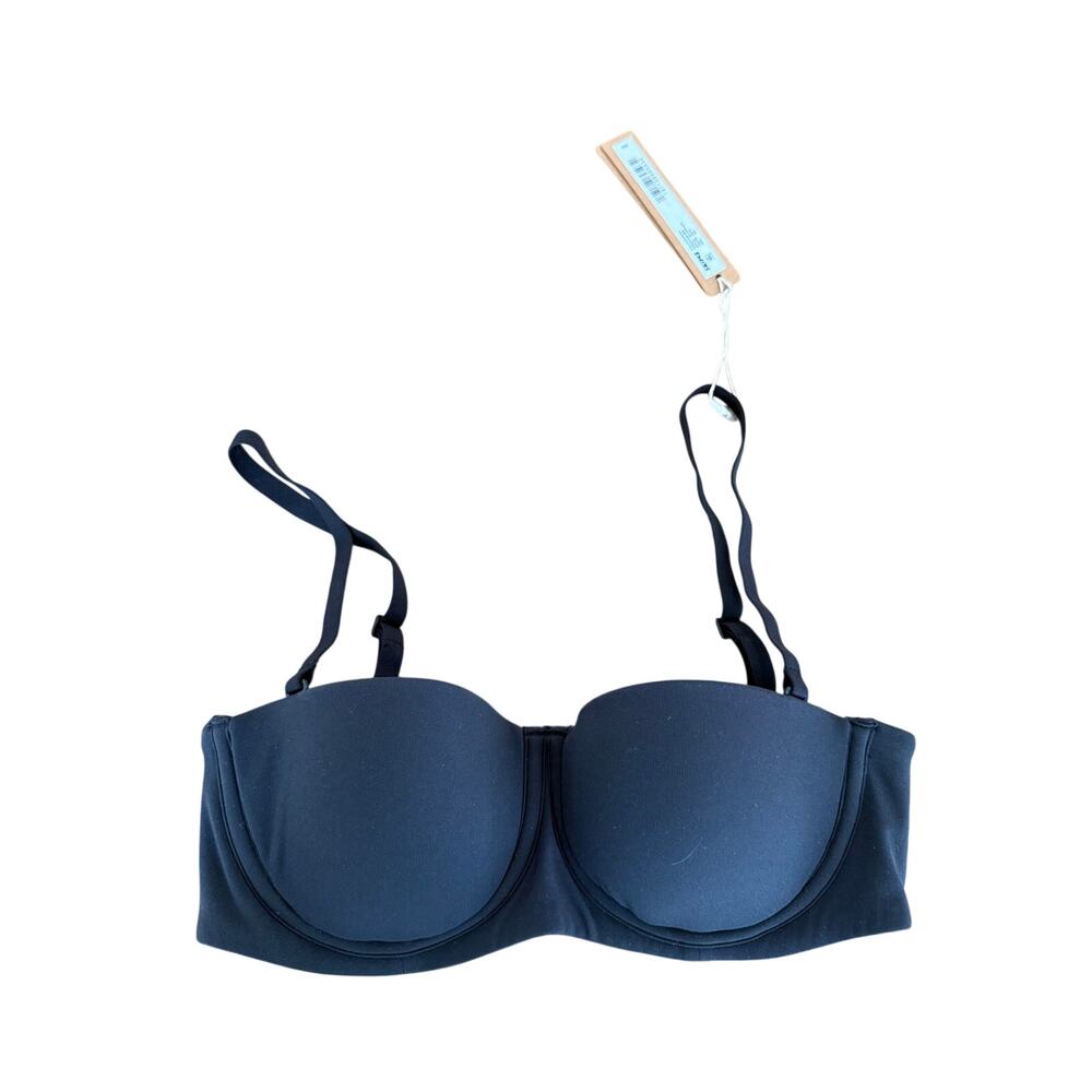 SKIMS Fits Everybody Strapless Bra 32A Onyx Black NWT Convertible